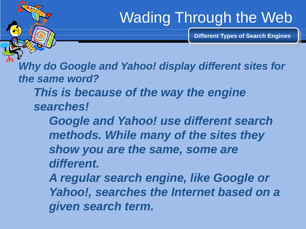Wading Through the Web Conducting Research on the - slide 10 of 38