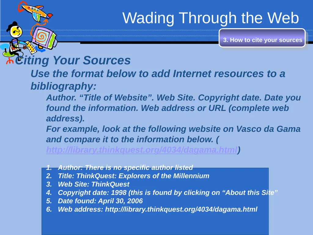 Wading Through the Web Conducting Research on the - slide 27 of 38