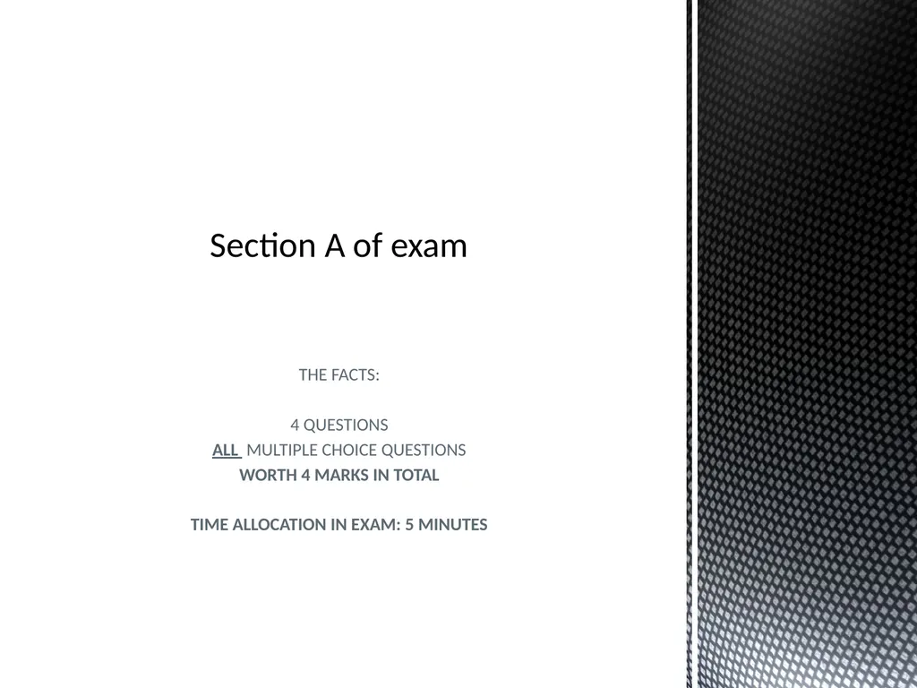 THE FACTS: 4 QUESTIONS ALL MULTIPLE CHOICE - slide 1 of 27