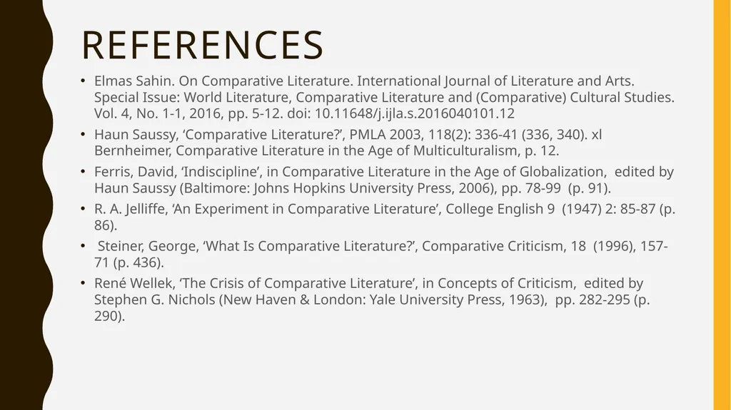 Comparative literature Shaymaa A. Shahine Faculty - slide 14 of 14