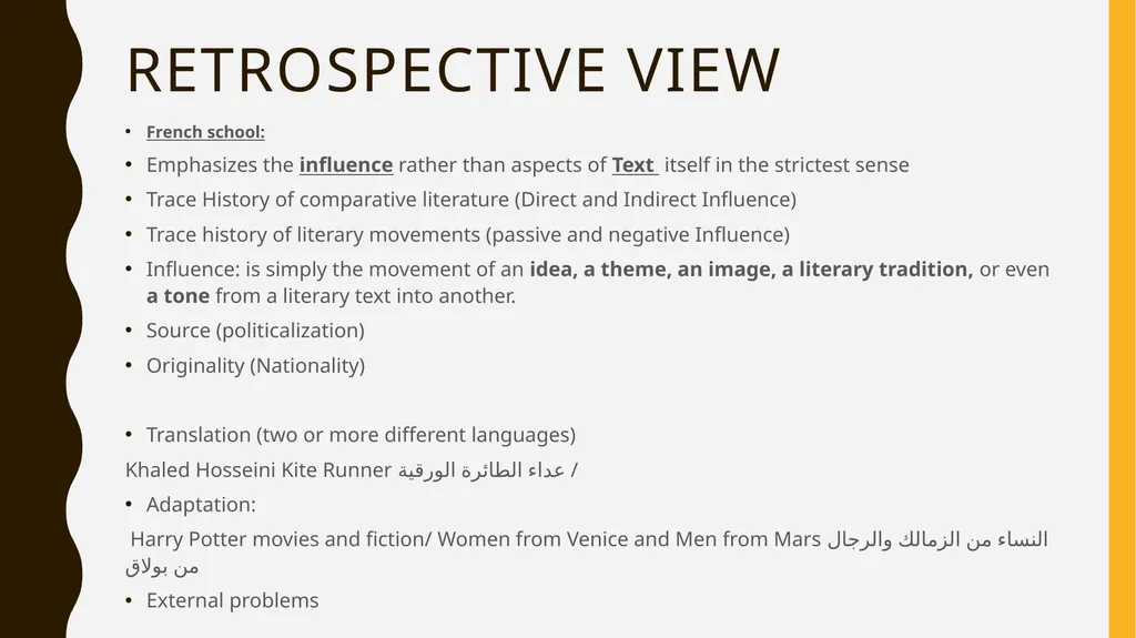 Comparative literature Shaymaa A. Shahine Faculty - slide 3 of 14