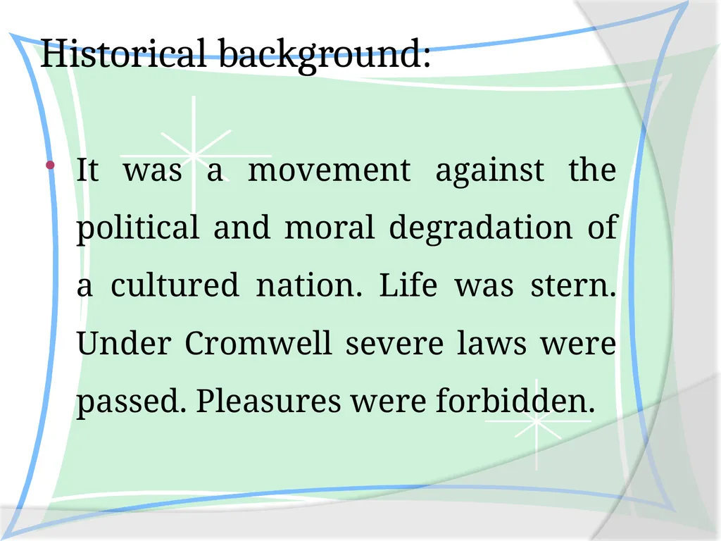 THE PURITAN LEGACY & THE COMMON WEALTH 1625-1675 A - slide 19 of 21