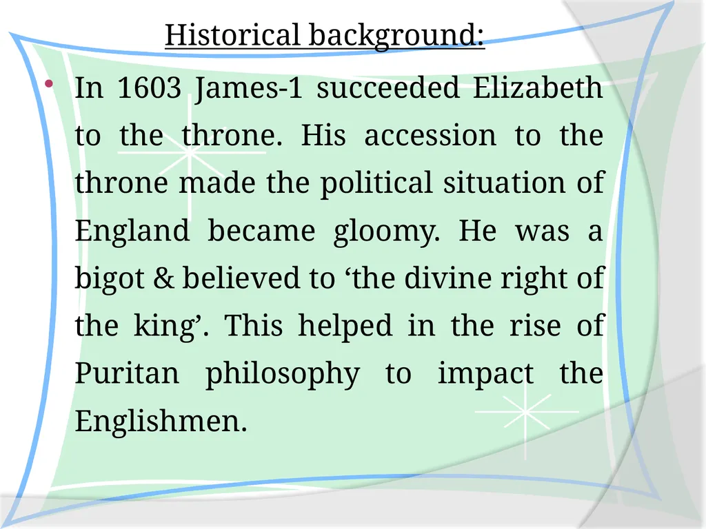 THE PURITAN LEGACY & THE COMMON WEALTH 1625-1675 A - slide 16 of 21