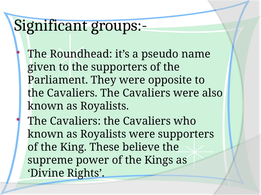 THE PURITAN LEGACY & THE COMMON WEALTH 1625-1675 A - slide 13 of 21