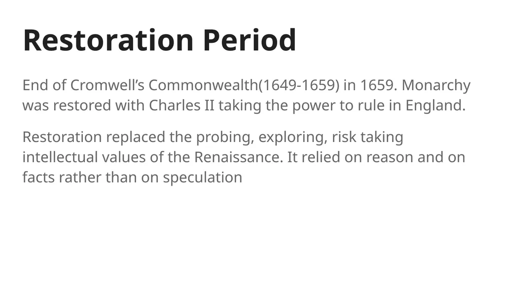 William Congreve An Introduction Introduction - slide 3 of 10