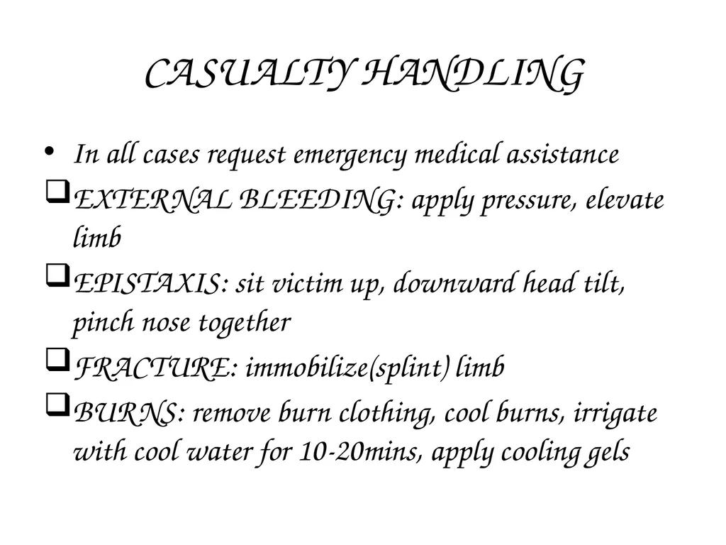 CRASH SCENE MANAGEMENT AND CASUALTY EVACUATION - slide 49 of 54