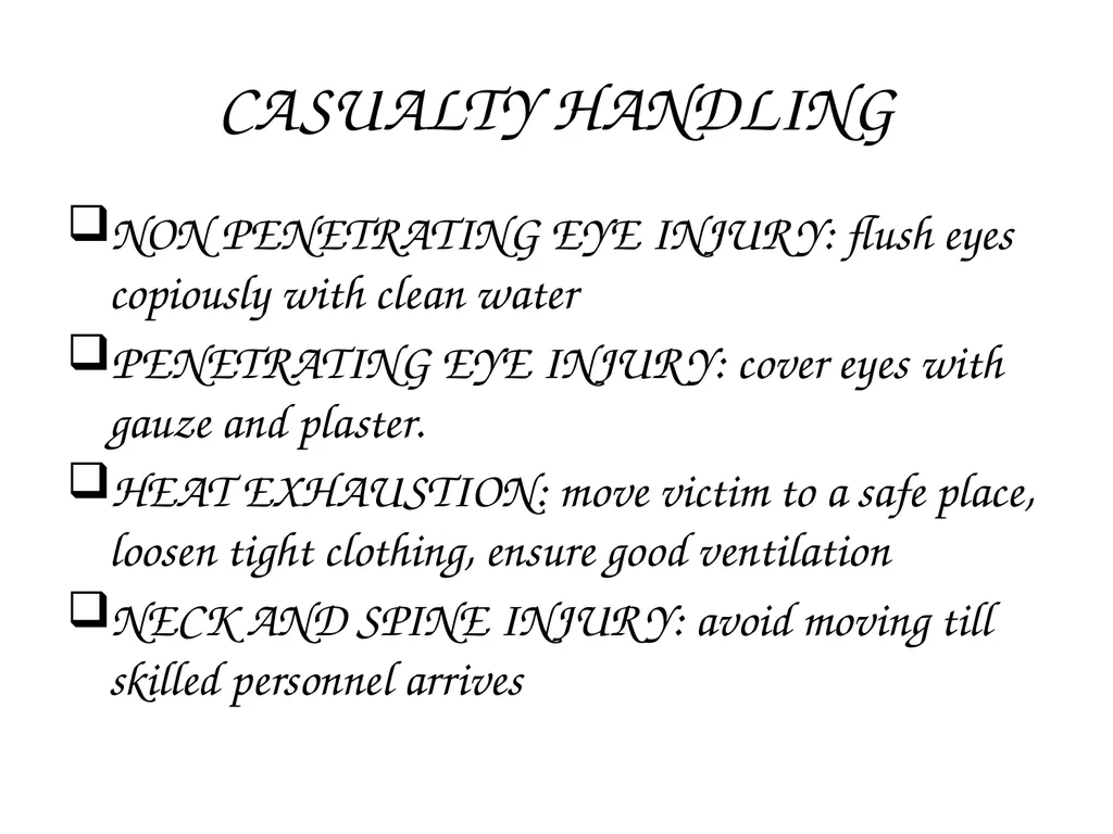 CRASH SCENE MANAGEMENT AND CASUALTY EVACUATION - slide 50 of 54