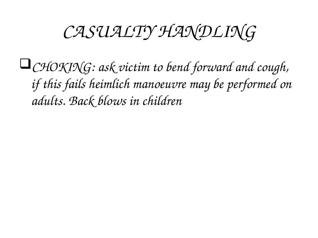 CRASH SCENE MANAGEMENT AND CASUALTY EVACUATION - slide 51 of 54