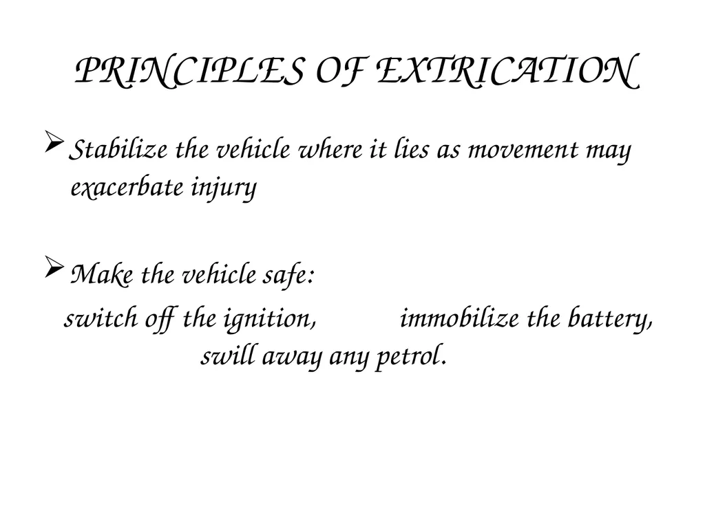 CRASH SCENE MANAGEMENT AND CASUALTY EVACUATION - slide 16 of 54