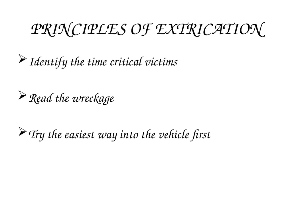 CRASH SCENE MANAGEMENT AND CASUALTY EVACUATION - slide 17 of 54