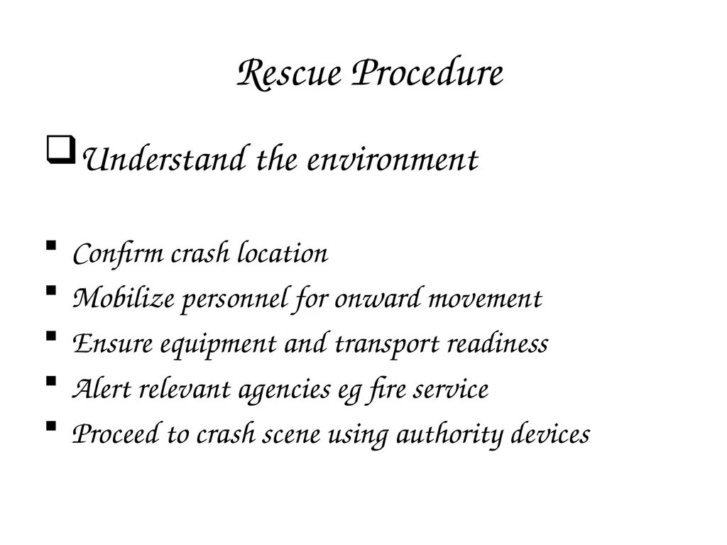CRASH SCENE MANAGEMENT AND CASUALTY EVACUATION - slide 10 of 54