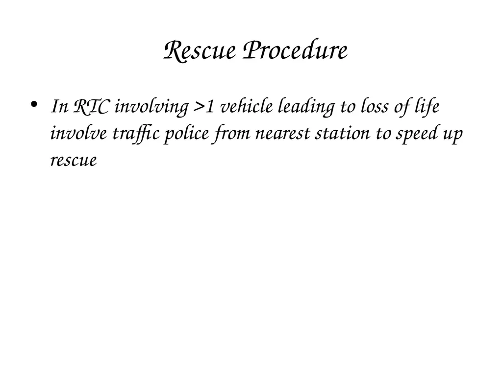 CRASH SCENE MANAGEMENT AND CASUALTY EVACUATION - slide 14 of 54
