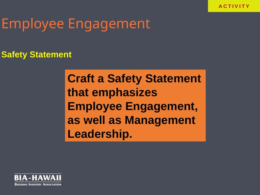 Workplace Safety & Employee Engagement Overview - slide 31 of 33