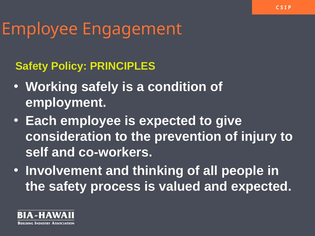 Workplace Safety & Employee Engagement Overview - slide 27 of 33