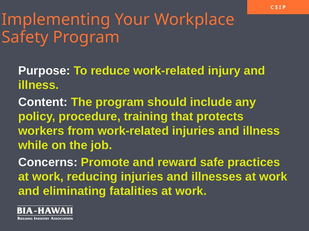 Workplace Safety & Employee Engagement Overview - slide 18 of 33