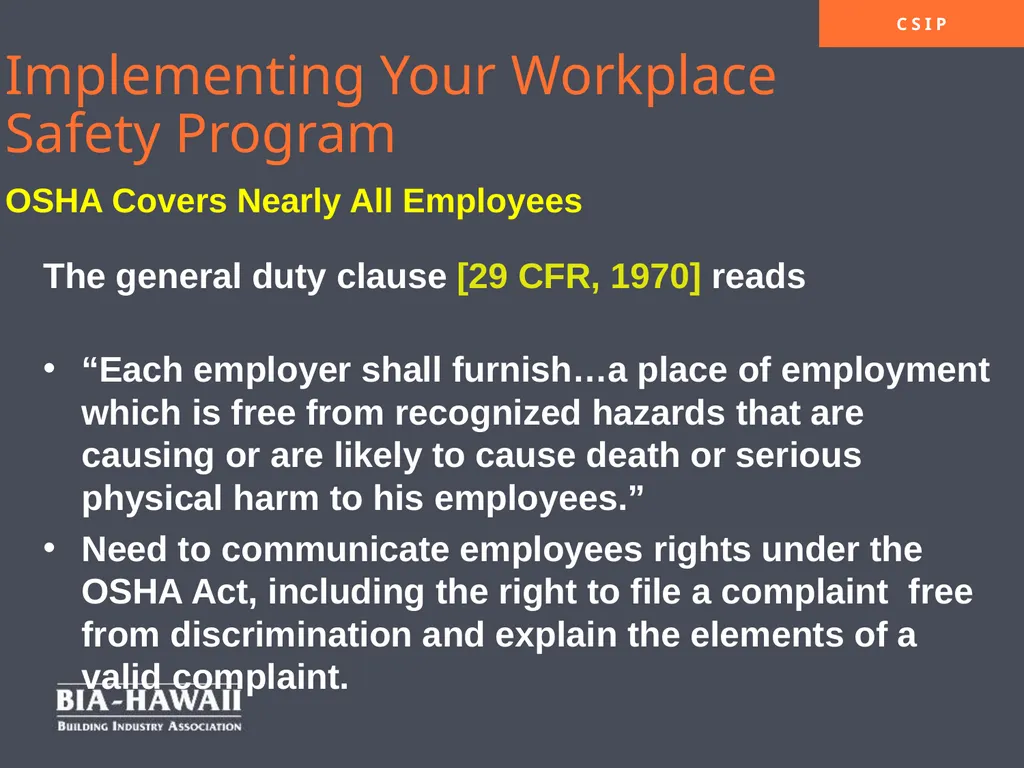 Workplace Safety & Employee Engagement Overview - slide 22 of 33