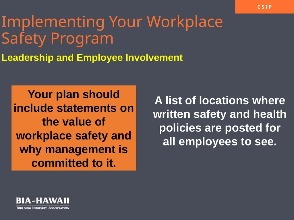 Workplace Safety & Employee Engagement Overview - slide 23 of 33