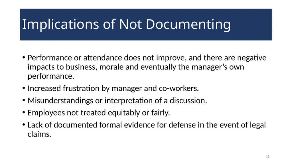 Documenting Employment Actions WELCOME! 2 - slide 15 of 28