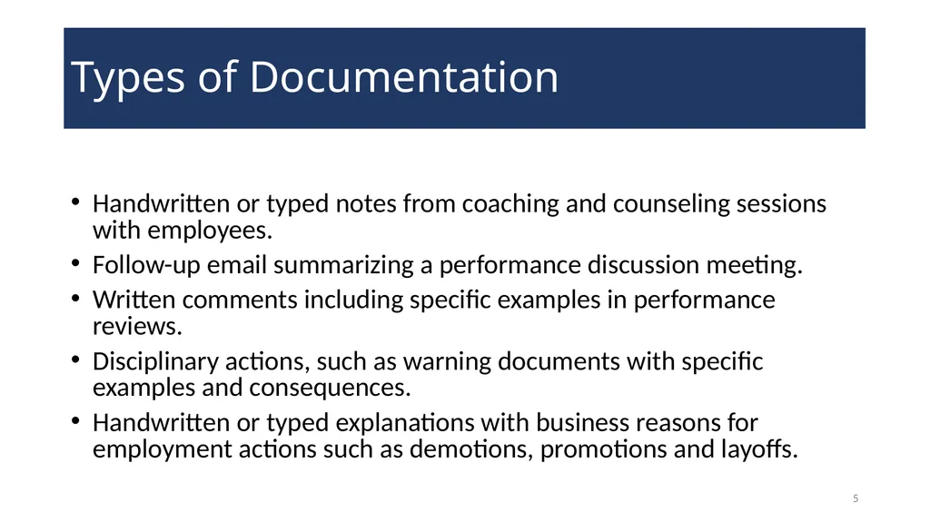 Documenting Employment Actions WELCOME! 2 - slide 5 of 28