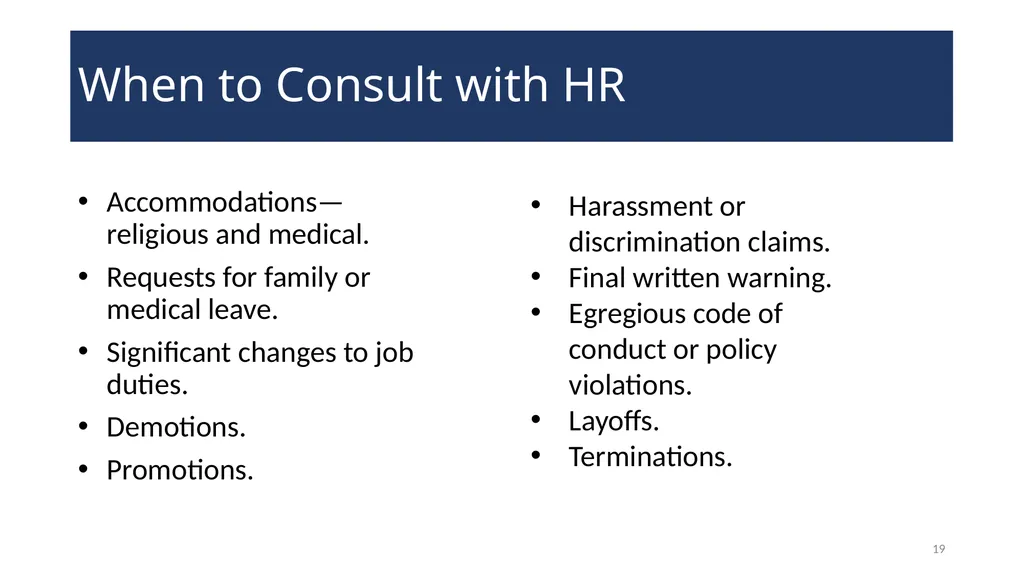 Documenting Employment Actions WELCOME! 2 - slide 19 of 28