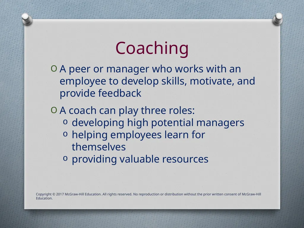 Chapter Nine Employee Development & Career - slide 34 of 41