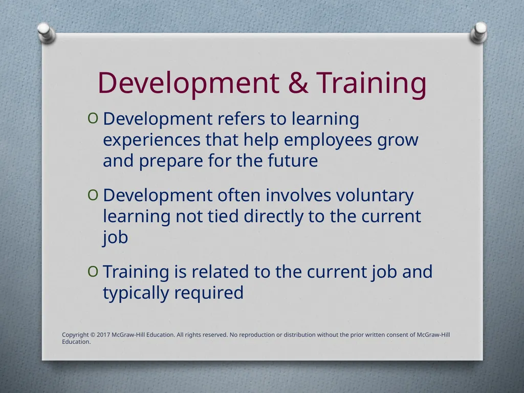 Chapter Nine Employee Development & Career - slide 5 of 41