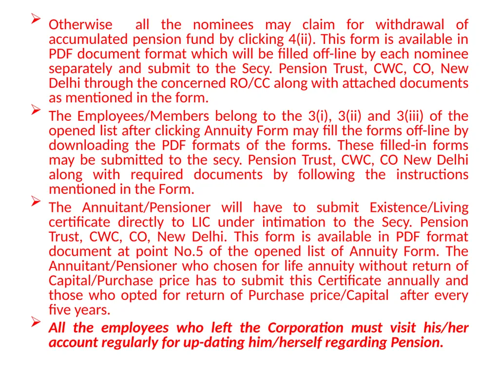 EMPLOYEE USER MANUAL EMPLOYEE REGISTRATION AND - slide 7 of 8