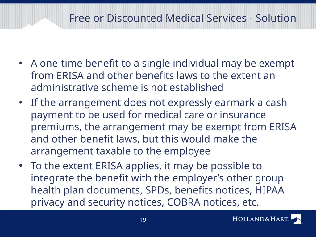 Employee Discounts and Other Unique Employee - slide 19 of 28