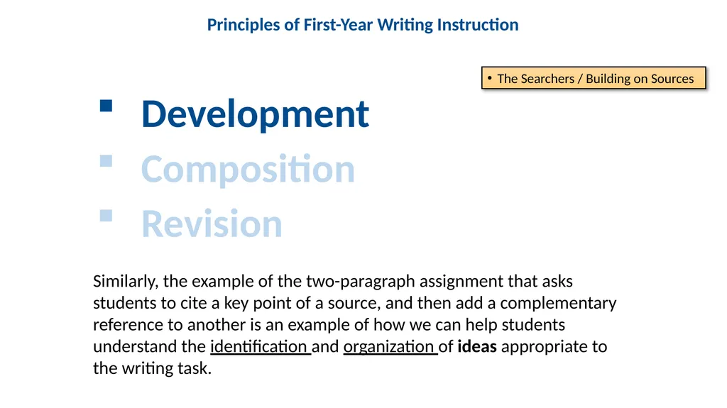 Writing Assignments that Help Students Succeed - slide 13 of 14