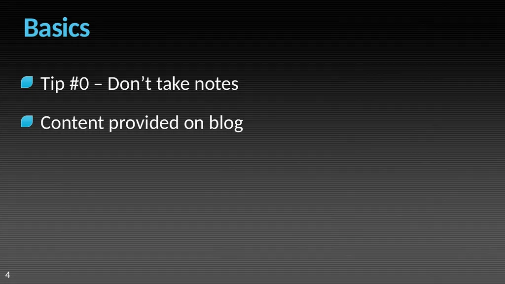 Visual Studio 2008 IDE Tips and Tricks Sara Ford - slide 4 of 21