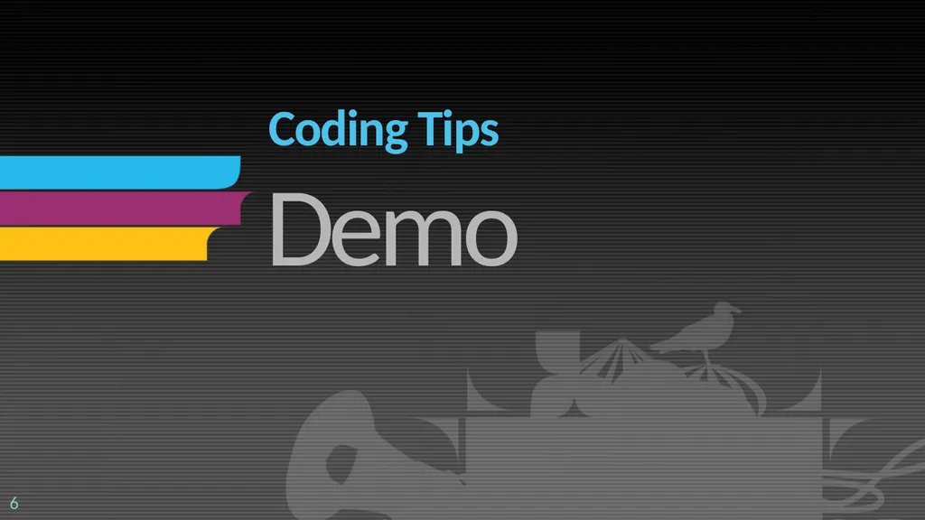 Visual Studio 2008 IDE Tips and Tricks Sara Ford - slide 6 of 21