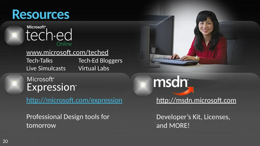 Visual Studio 2008 IDE Tips and Tricks Sara Ford - slide 20 of 21
