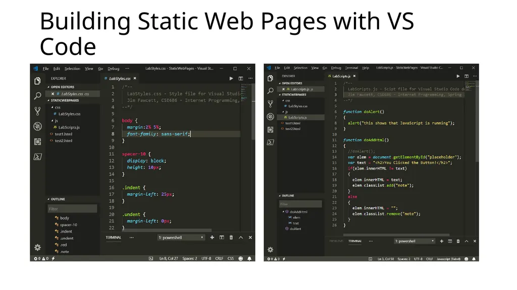 Help for Visual Studio Code Jim Fawcett CSE686 – - slide 7 of 10