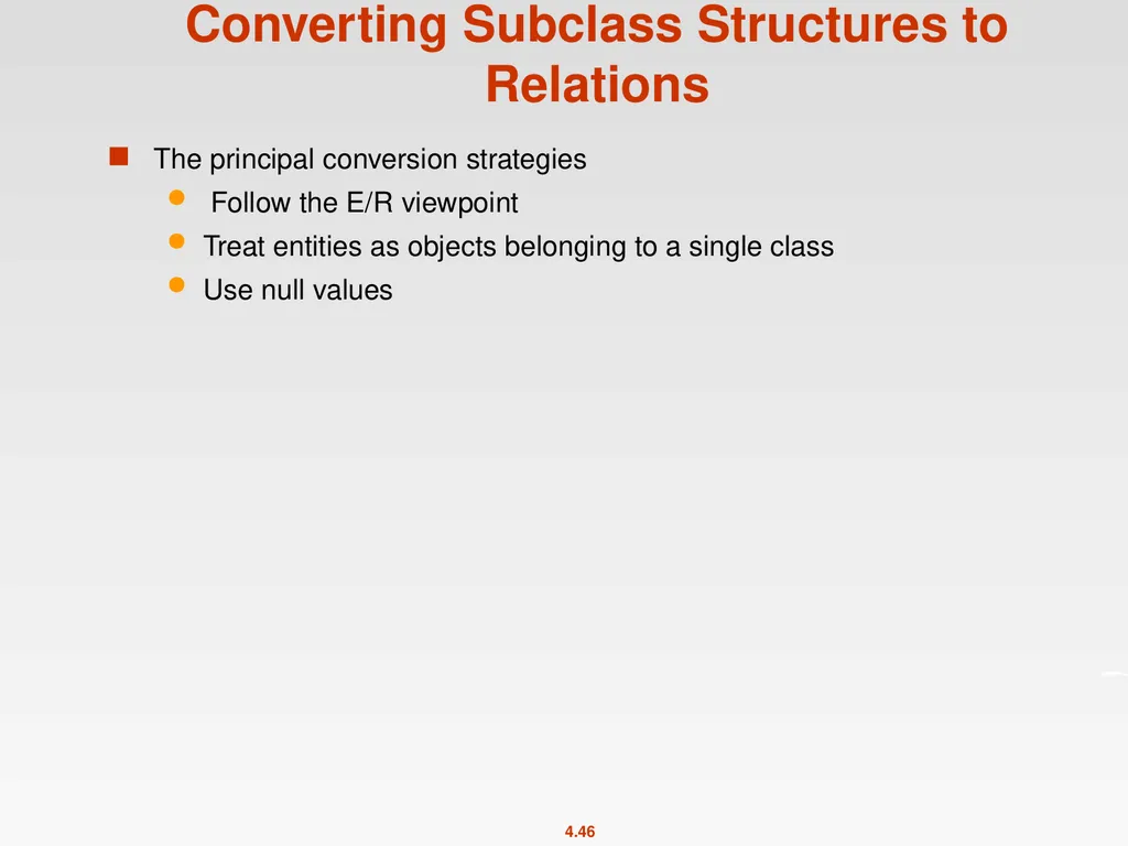 High-Level Database Models Spring 2011 Instructor: - slide 46 of 52