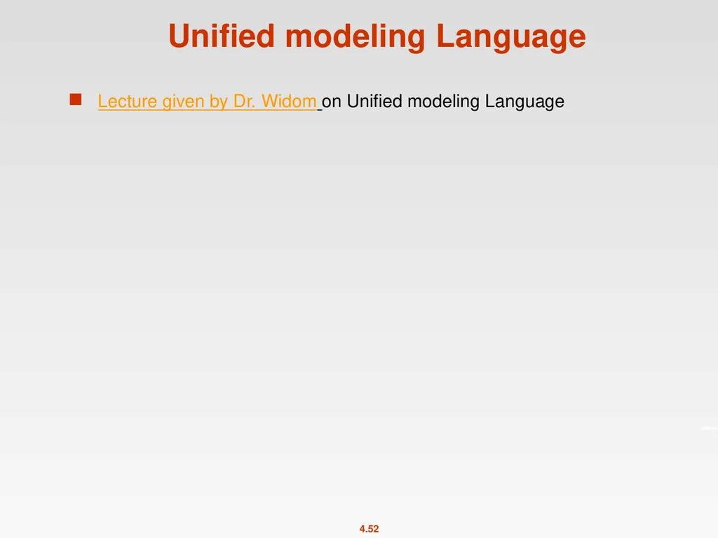 High-Level Database Models Spring 2011 Instructor: - slide 52 of 52