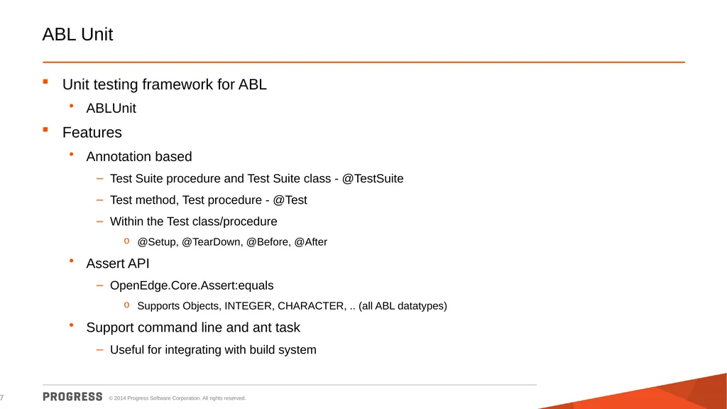 Progress Developer Studio Suresh Inavolu Principal - slide 7 of 28