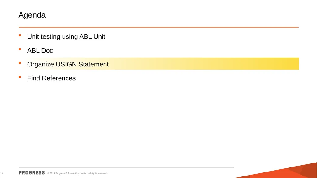 Progress Developer Studio Suresh Inavolu Principal - slide 17 of 28