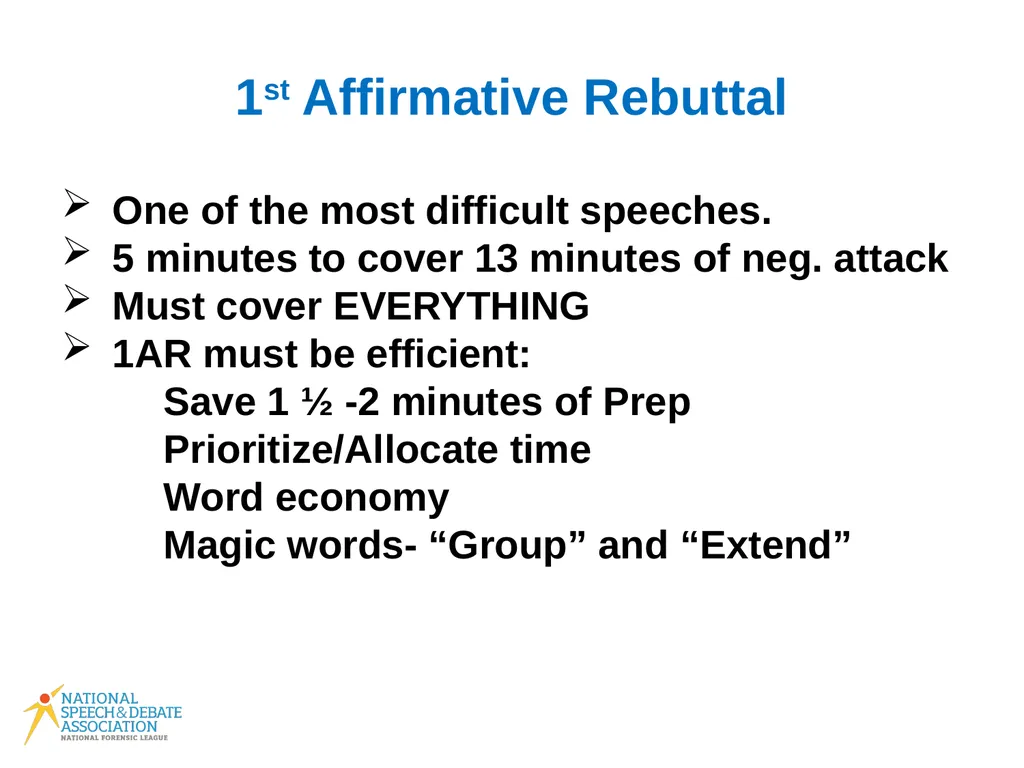 Policy Debate Speaker Duties What Do I Do in My - slide 14 of 34