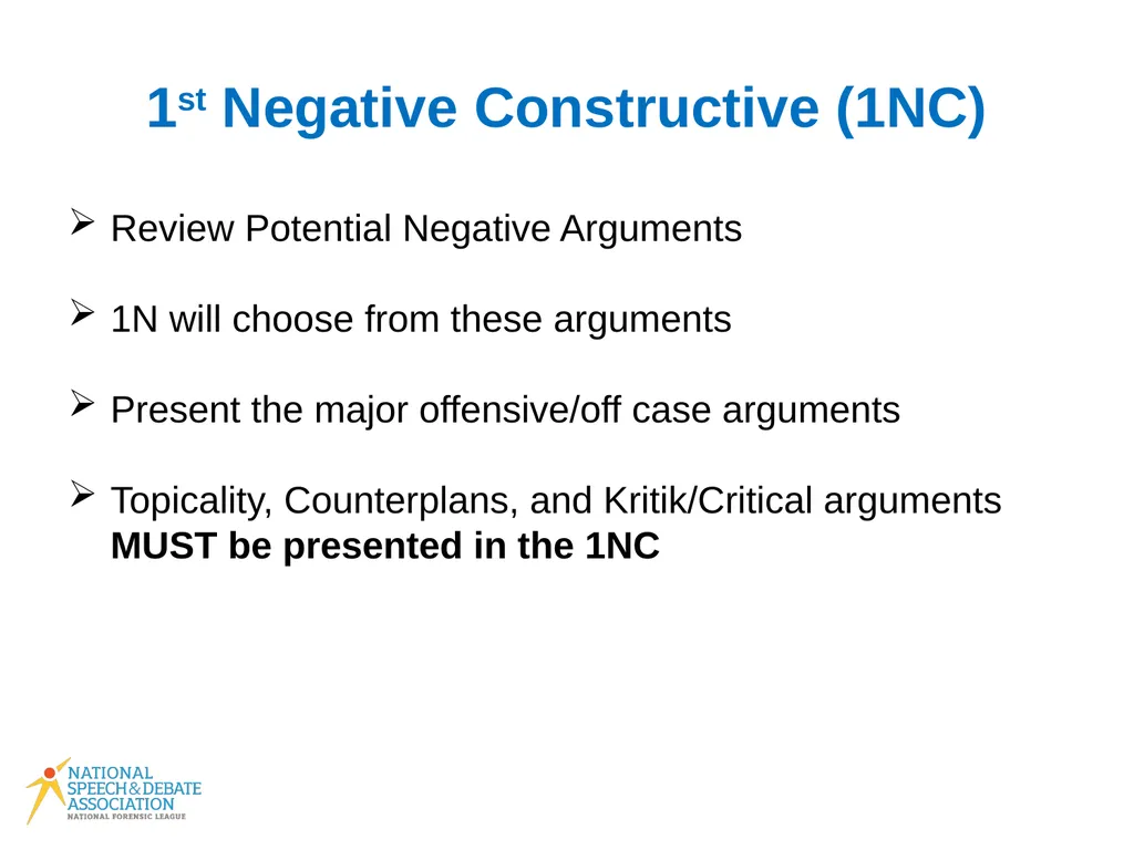 Policy Debate Speaker Duties What Do I Do in My - slide 4 of 34