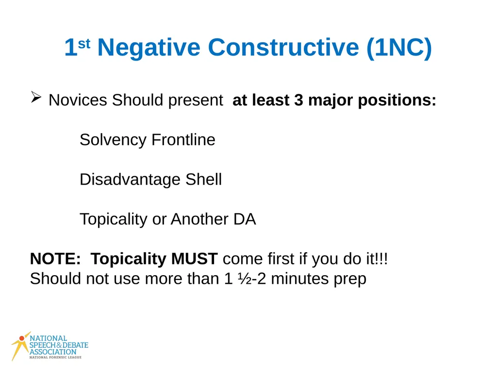 Policy Debate Speaker Duties What Do I Do in My - slide 5 of 34