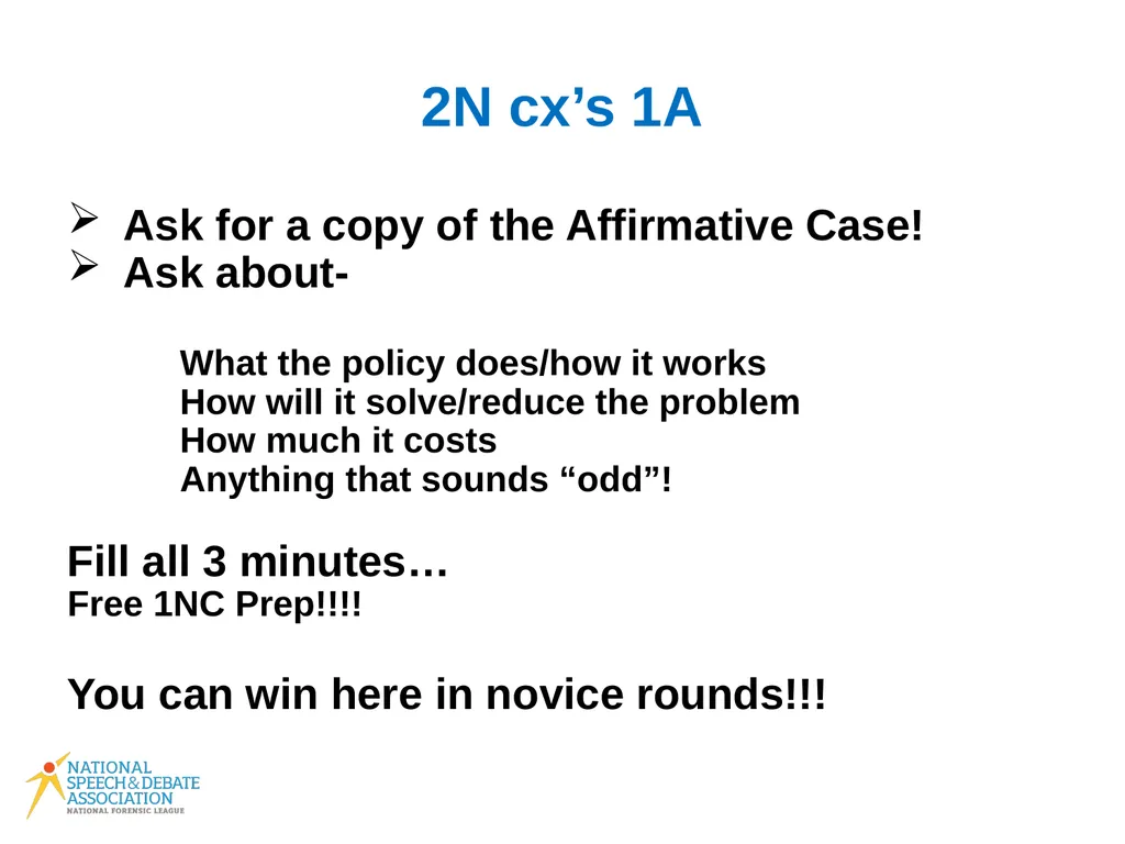 Policy Debate Speaker Duties What Do I Do in My - slide 3 of 34