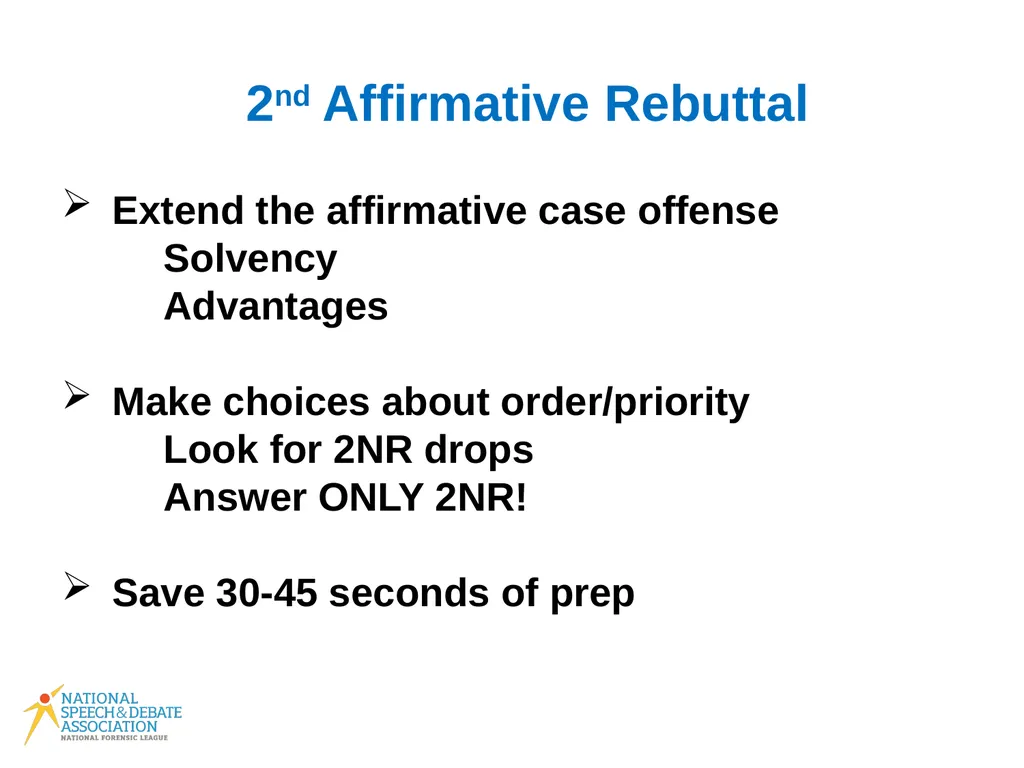 Policy Debate Speaker Duties What Do I Do in My - slide 18 of 34
