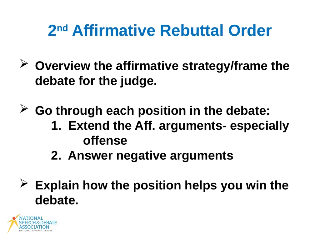 Policy Debate Speaker Duties What Do I Do in My - slide 19 of 34
