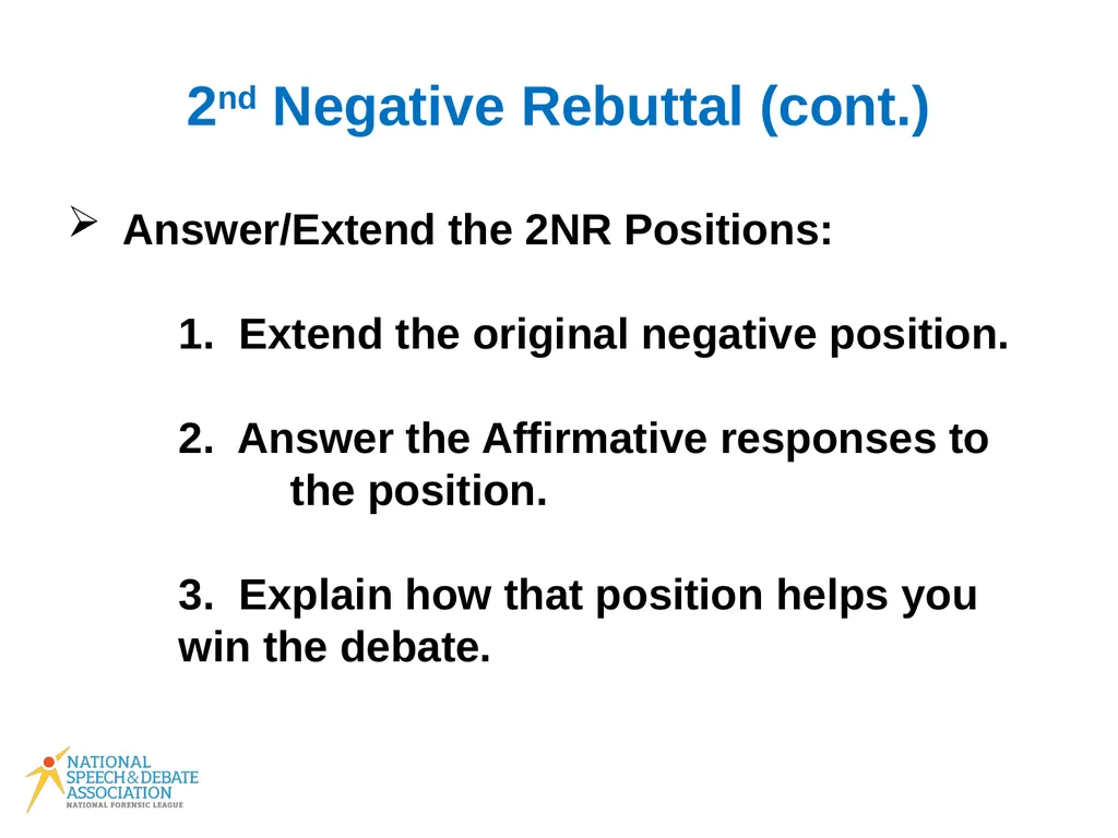 Policy Debate Speaker Duties What Do I Do in My - slide 17 of 34