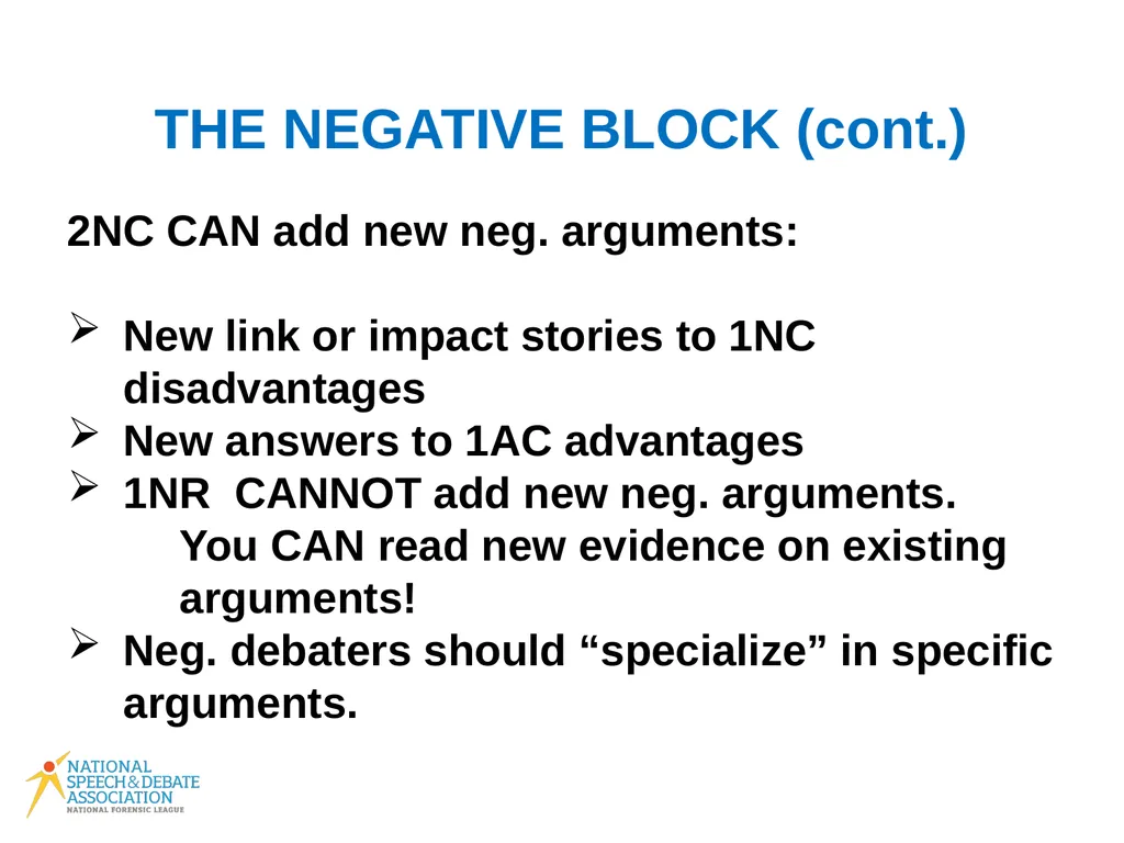 Policy Debate Speaker Duties What Do I Do in My - slide 10 of 34