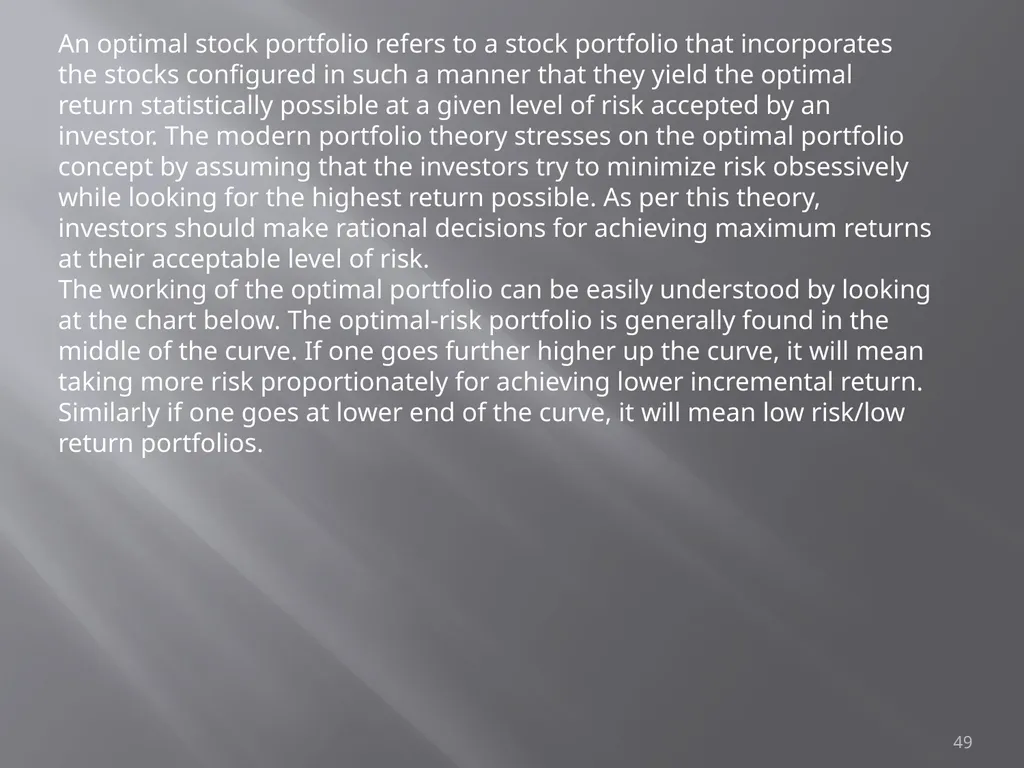 Portfolio Management Prof Anil K kothari 1 - slide 49 of 74