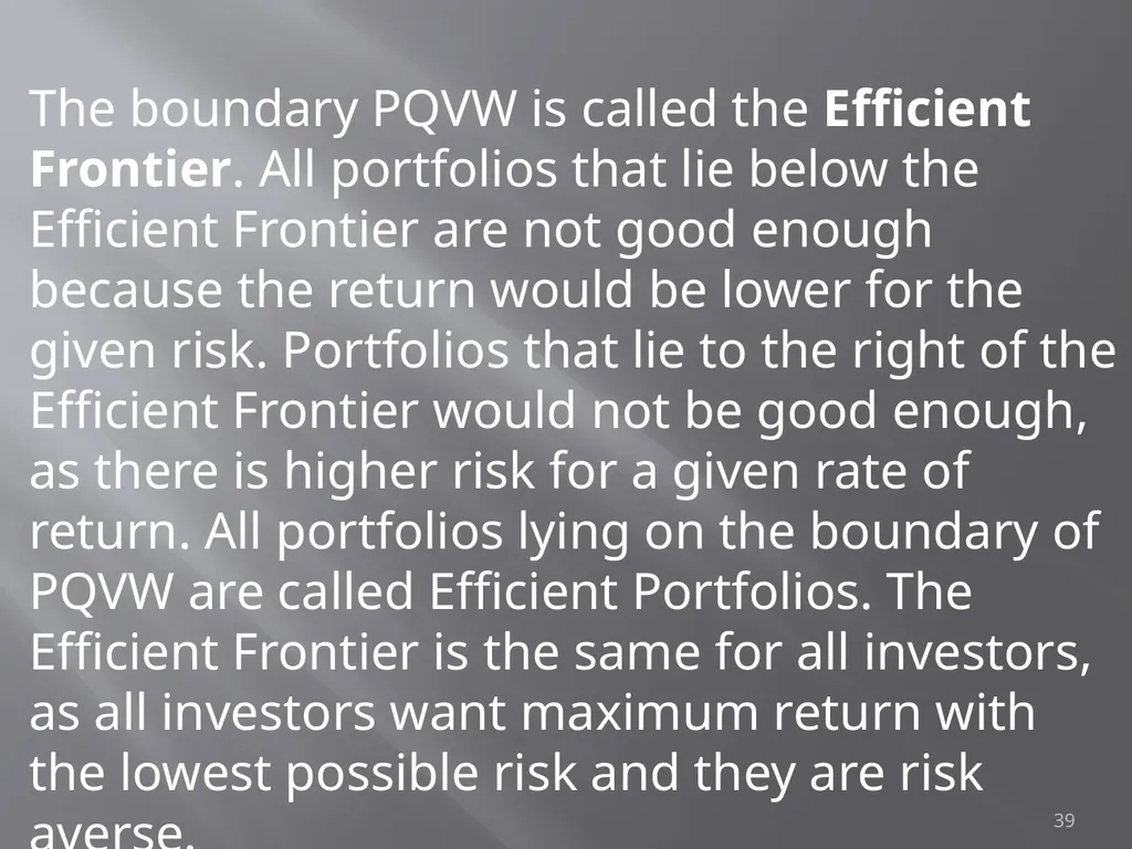 Portfolio Management Prof Anil K kothari 1 - slide 39 of 74