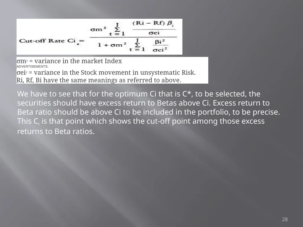 Portfolio Management Prof Anil K kothari 1 - slide 28 of 74