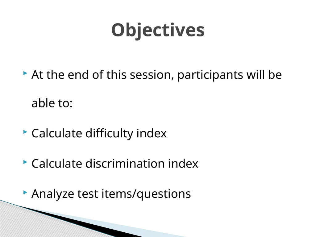 ITEM ANALYSIS By Dr. Arthur Joseph At the end of - slide 2 of 20