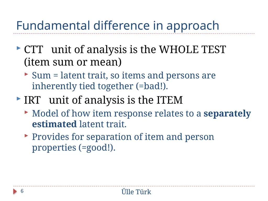 To IRT or not to IRT: how to decide STANAG - slide 6 of 38